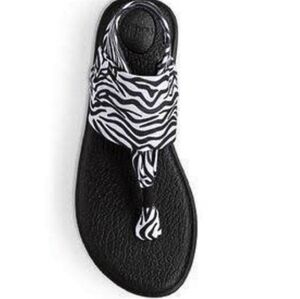 New Women's Ortholite Sole Slingback Stretch Knit Sandals By Sanuk